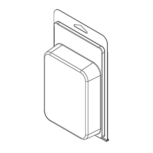 Visipak Thermoform-CLAMSHELL-#415-8.250-4.938-5.438-4.000-1.188-0.020-CLEAR, 300PK 415TF